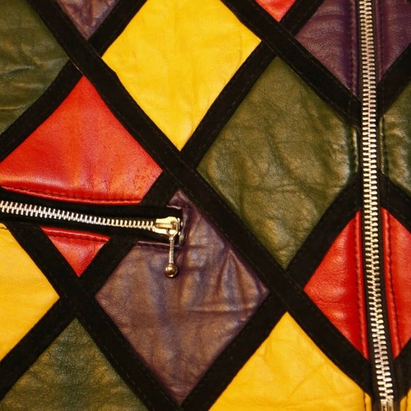 Men's Multicolored Zippered Vest (Brand TKO) Made In India - Picture 4 of 5